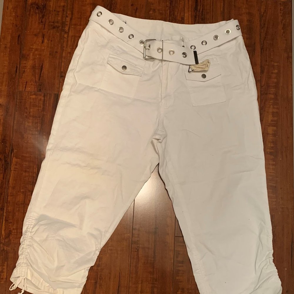 🦋Lane Bryant Venezia Off White Capri Pants
